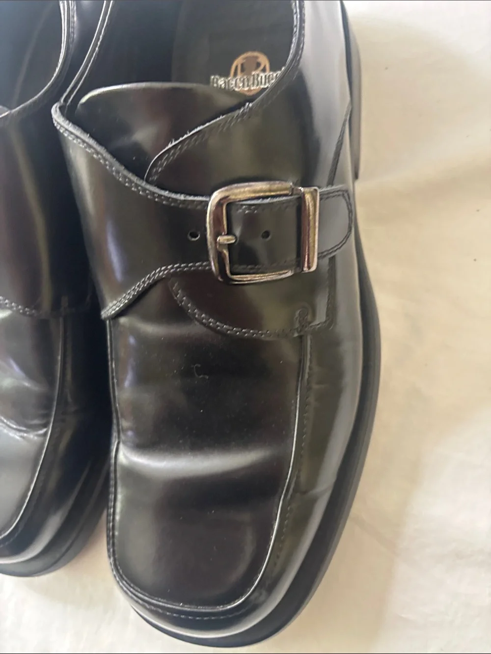 Bacco Bucci Men’s Black Leather Oxfords Size 12